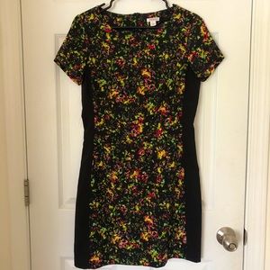 Abstract Floral Dress